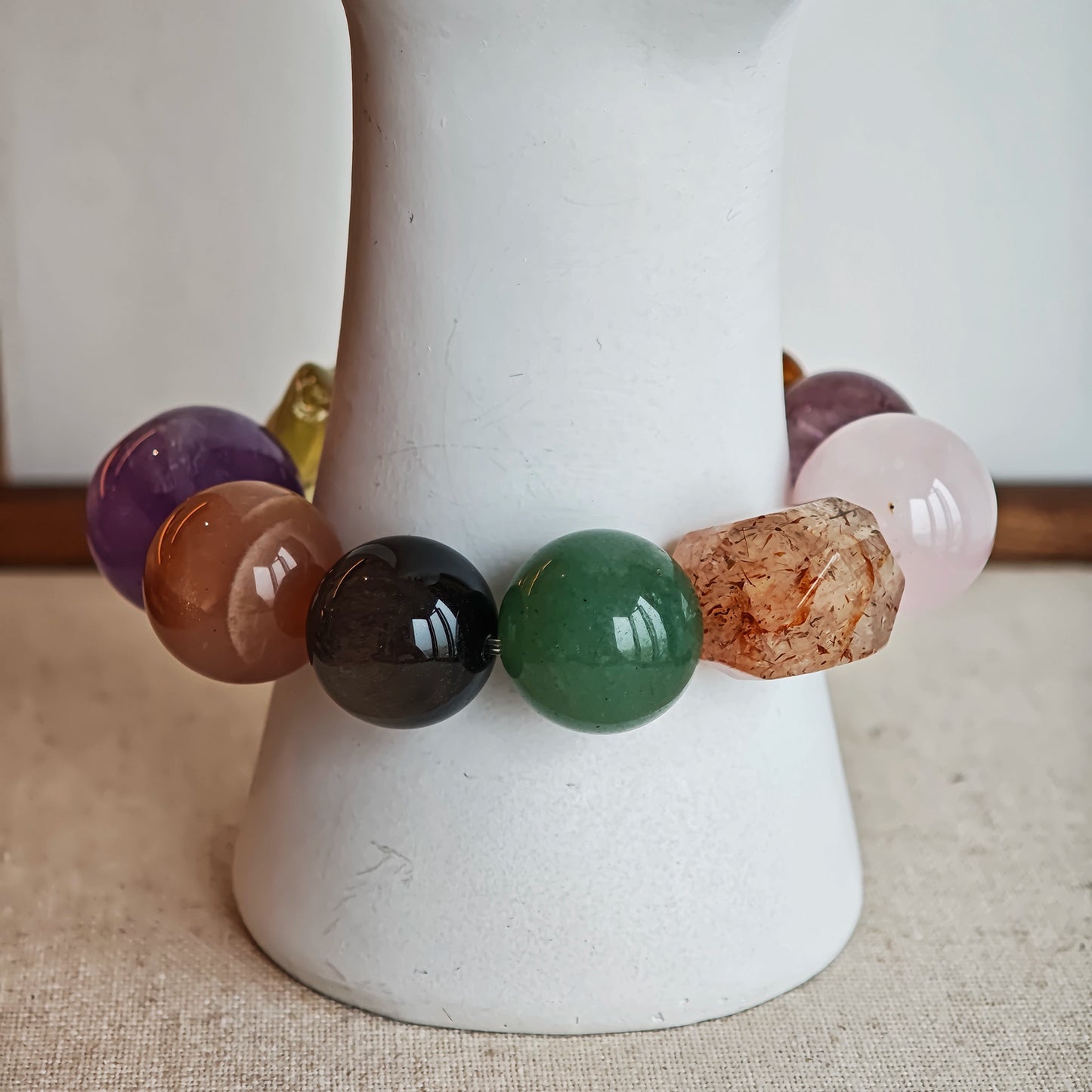 The "Meow" Multi-Gemstones & Crystals Bracelet by 2Sonder
