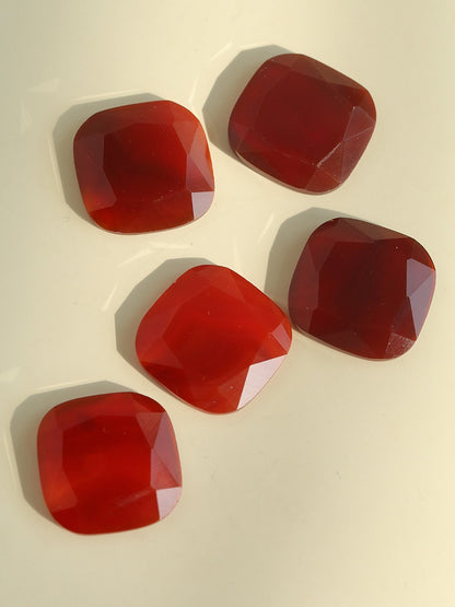 French Vintage Geometric Gemstone Earrings | Agate, White Quartz, Yellow Aventurine & Lapis Lazuli Silver Studs for Women