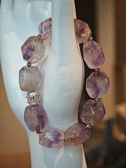 Super Seven Amethyst Crystal Bracelet by 2Sonder