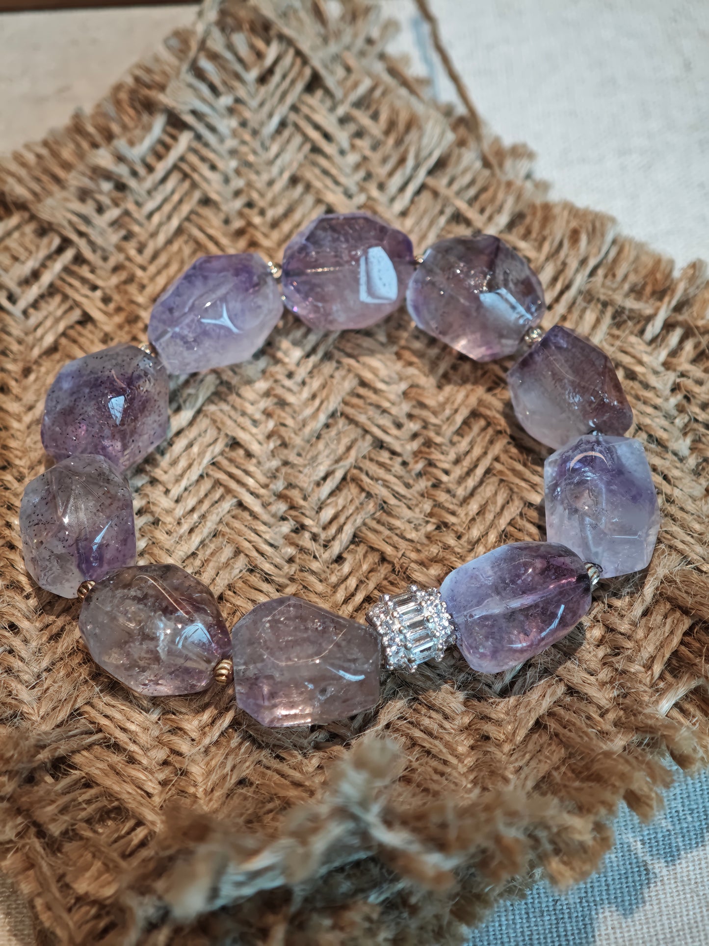 Super Seven Amethyst Crystal Bracelet by 2Sonder