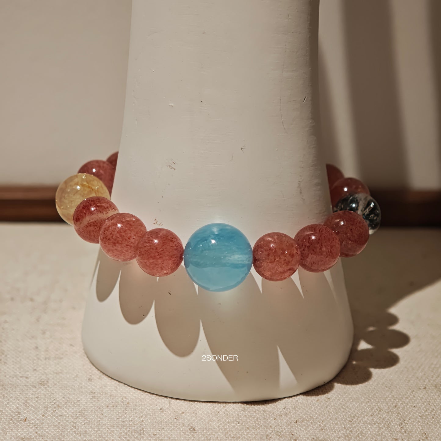 Pigeon Blood Red Strawberry Quartz Bracelet