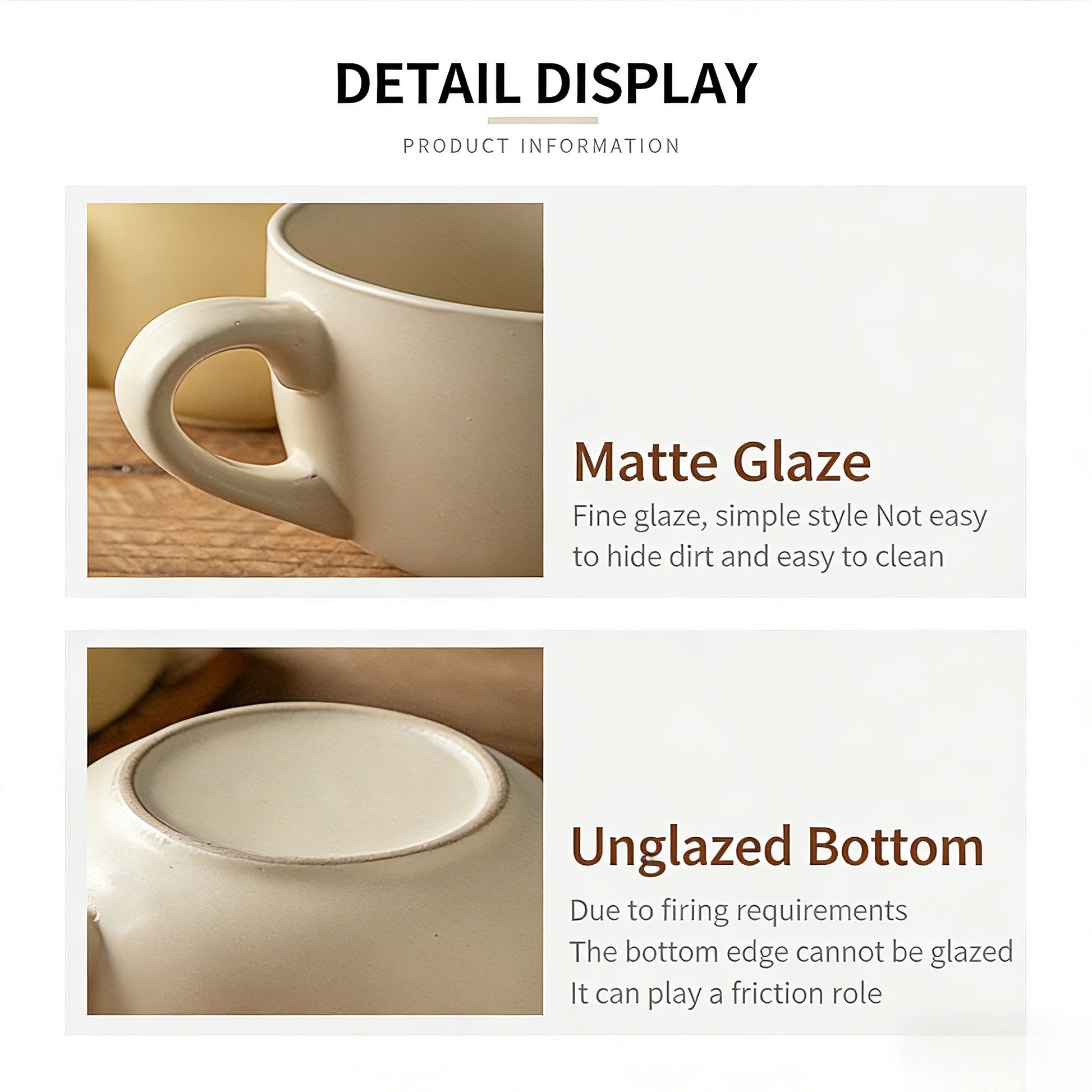 This is a 825ml big matte ceramic mug and oatmeal bowl. 2 colors for options: egg yolk and creamy yellow.