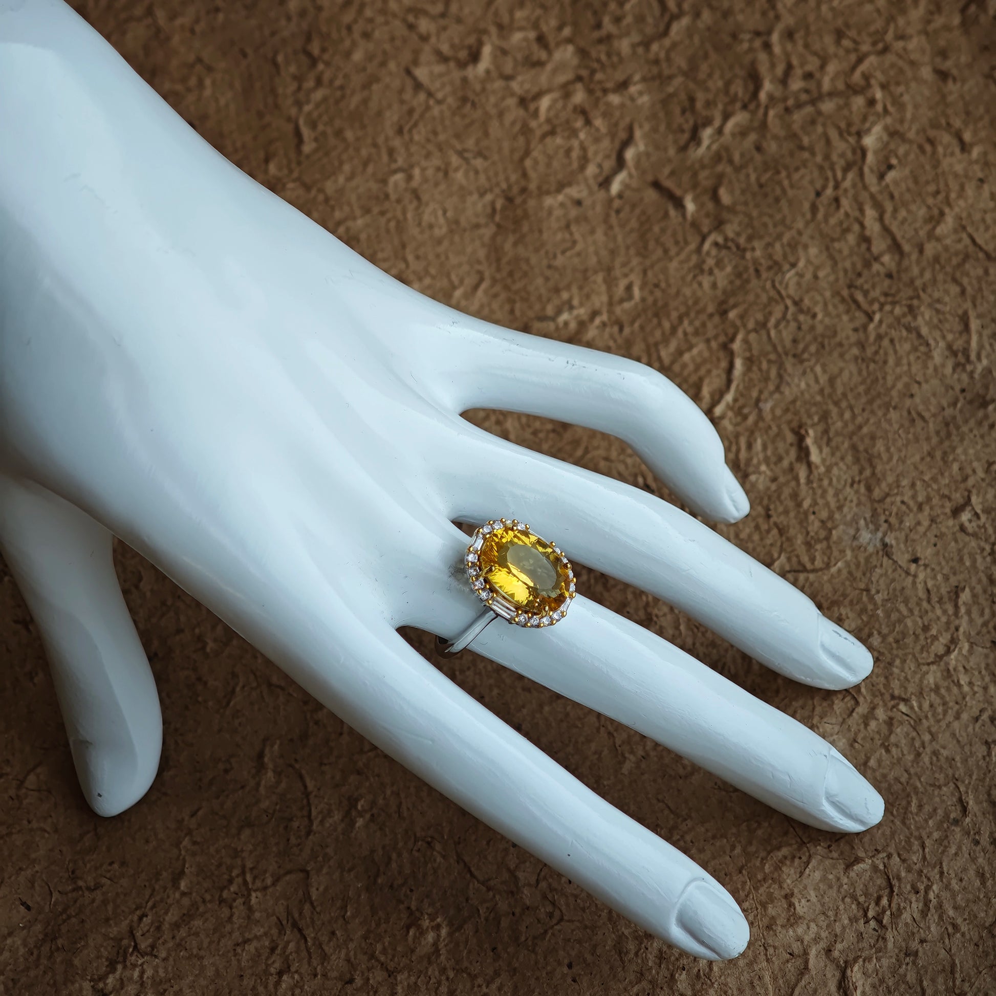 The 128-face citrine is a handheld galaxy—every facet a star, every motion a new constellation.