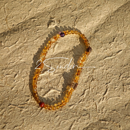 Citrine & Agarwood Layered Bracelet