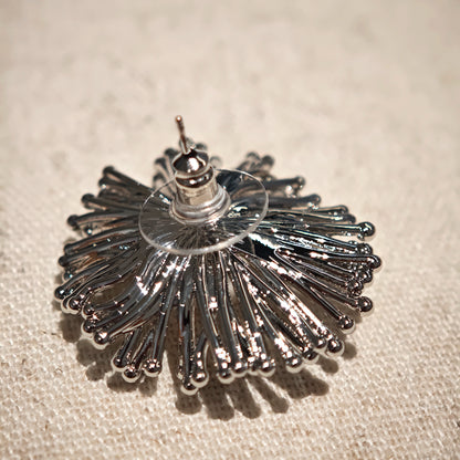 These earrings perfectly blend delicate flowers with lustrous pearls, exuding timeless romance and adding an elegant touch to any outfit.