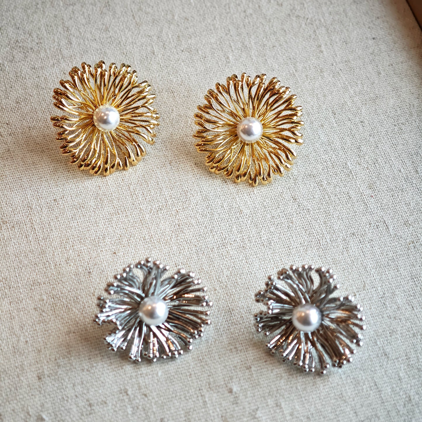 Floral Pearl Earrings for Everyday Elegance