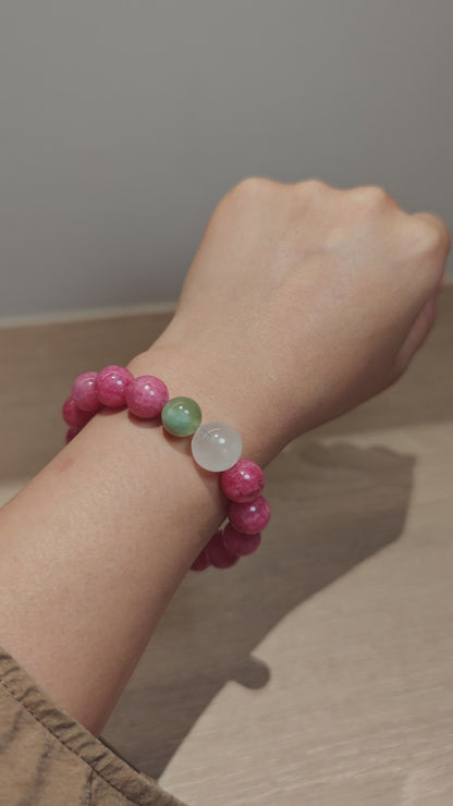 Rhodonite Bracelet: Where Pink Magic Meets Earthly Elegance
