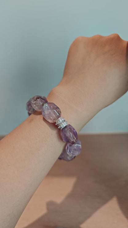 Super Seven Amethyst Crystal Bracelet by 2Sonder